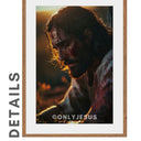 Detailansicht des Posters: Jesus im Garten Gethsemane im Abendlicht