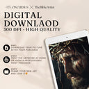 Digitaler Download in 300 dpi zum Selbstdrucken: Jesus mit Dornenkrone in Nahaufnahme