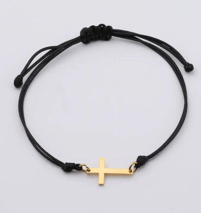 OnlyJesus - Armband mit vergoldetem Kreuz - OnlyJesus