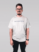 Father's House Oversize Shirt Männer, Model dreht sich: vorne, Seite, hinten