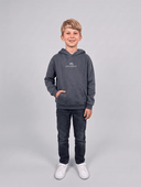 OnlyJesus Kinder Hoodie in Grau, Junge dreht sich: vorne, Seite, hinten
